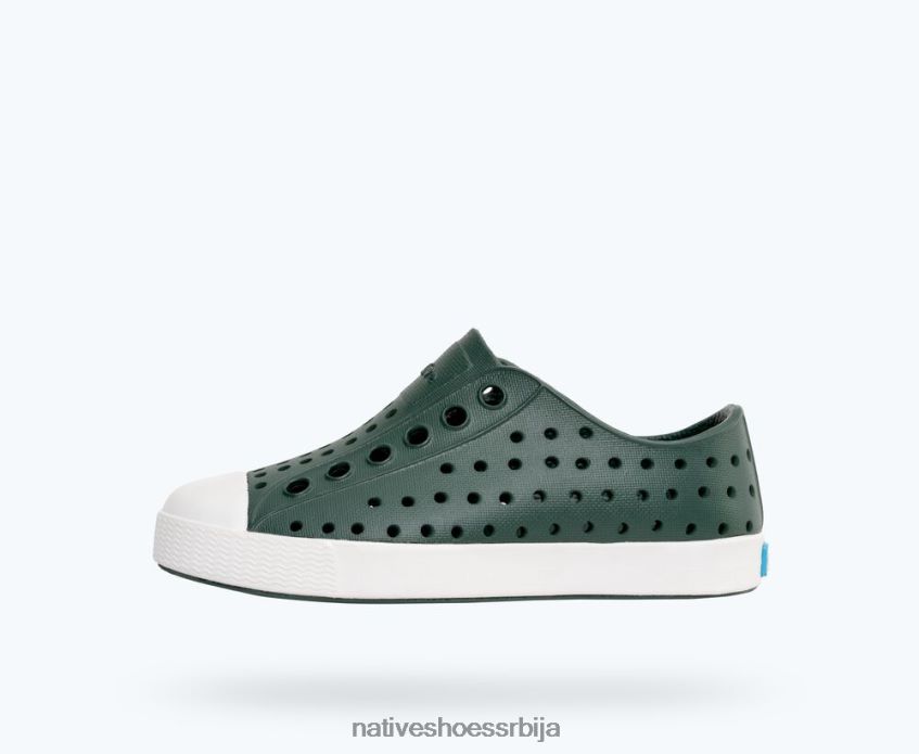 клинци јефферсон Native Shoes обућа 6X8R0J250 сабласно зелена / шкољка бела